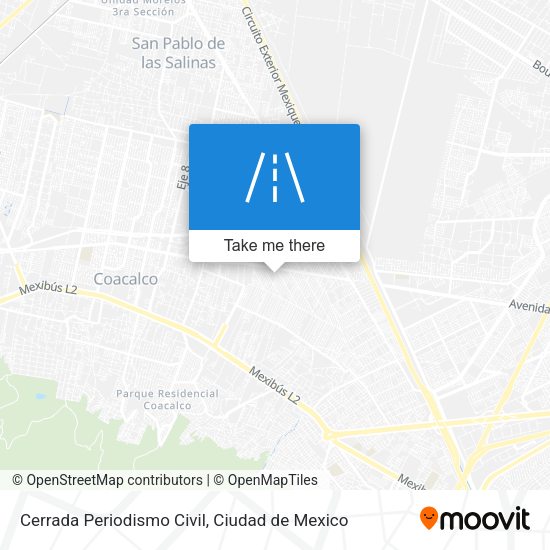 Cerrada Periodismo Civil map