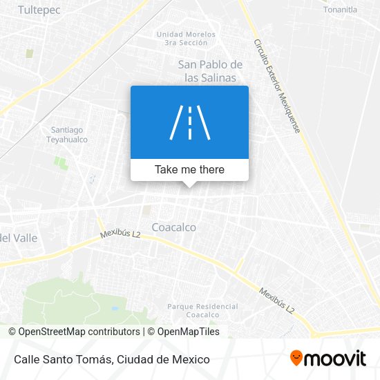 Mapa de Calle Santo Tomás