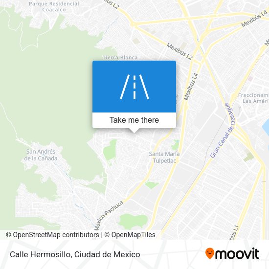Mapa de Calle Hermosillo