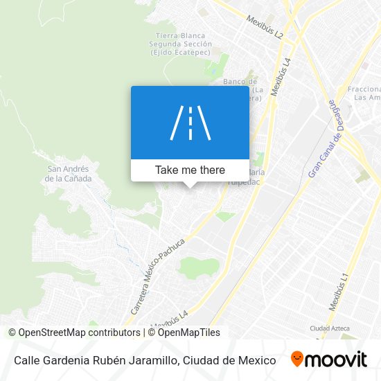 Calle Gardenia Rubén Jaramillo map
