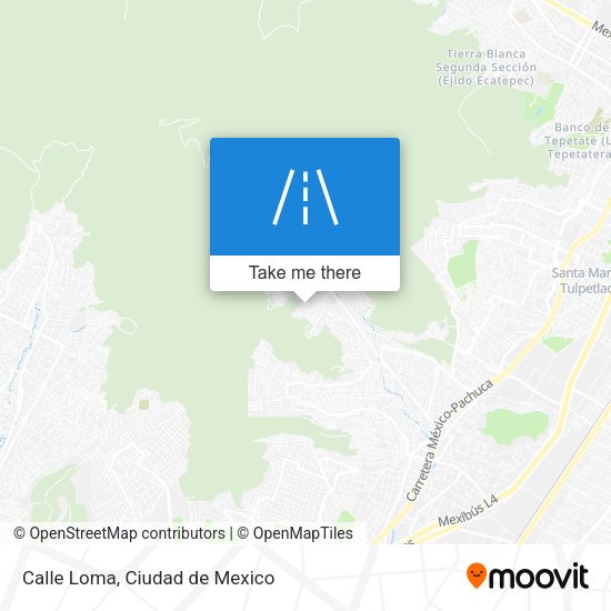 Mapa de Calle Loma