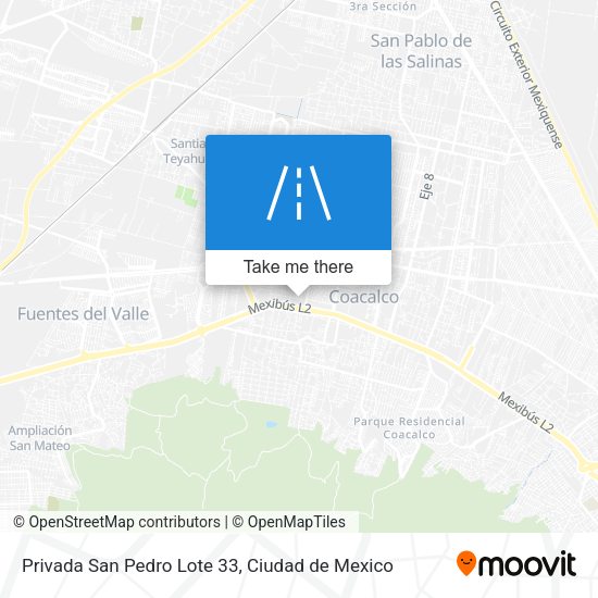 Privada San Pedro Lote 33 map