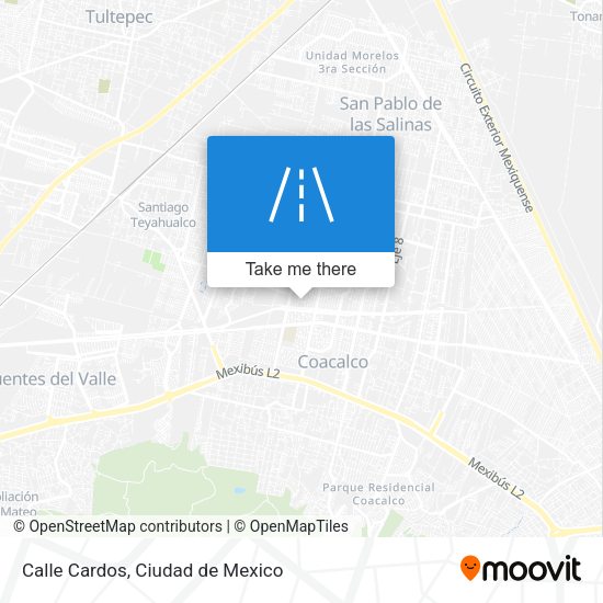 Mapa de Calle Cardos