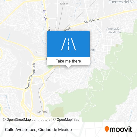 Calle Avestruces map