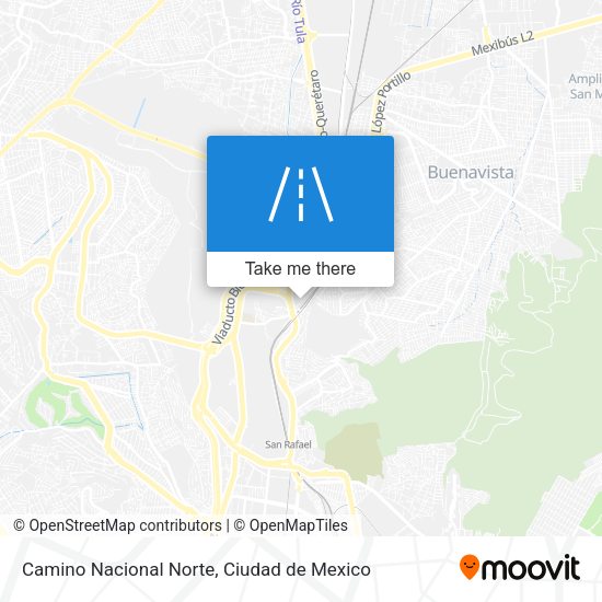 Camino Nacional Norte map