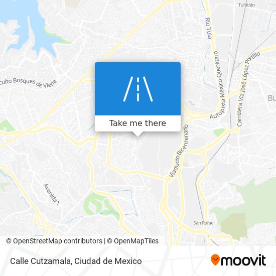 Mapa de Calle Cutzamala