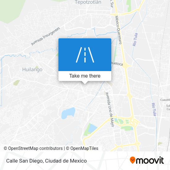 Calle San Diego map