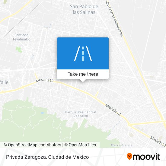 Privada Zaragoza map