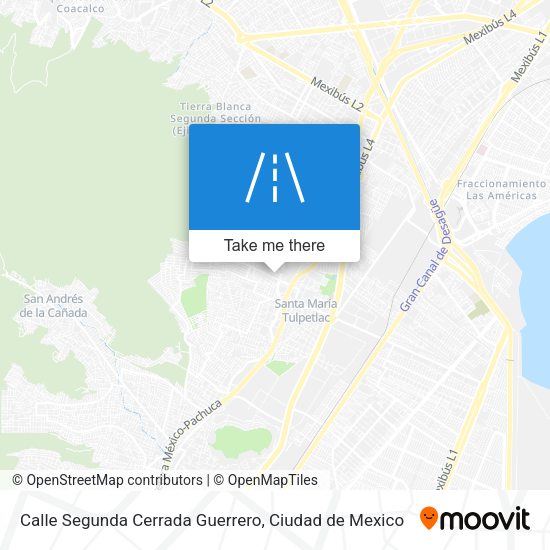 Calle Segunda Cerrada Guerrero map