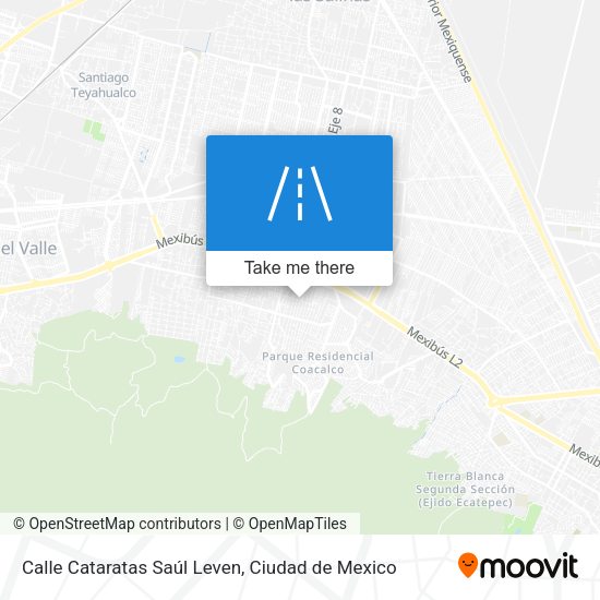Calle Cataratas Saúl Leven map