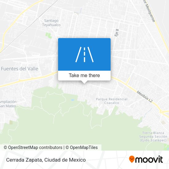 Mapa de Cerrada Zapata