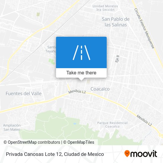 Mapa de Privada Canosas Lote 12