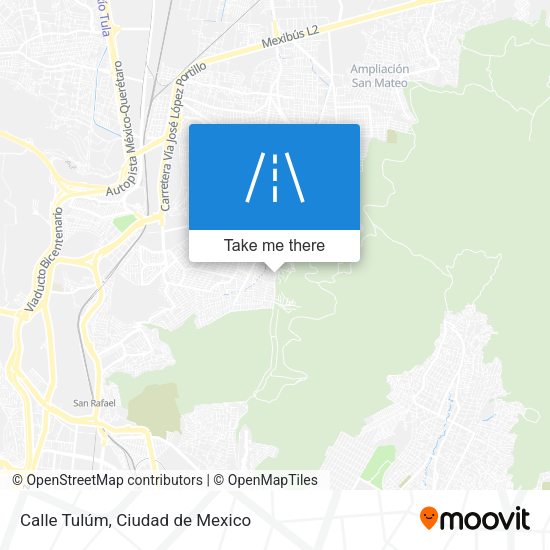 Calle Tulúm map