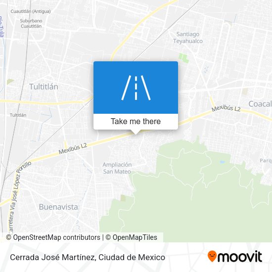 Mapa de Cerrada José Martínez