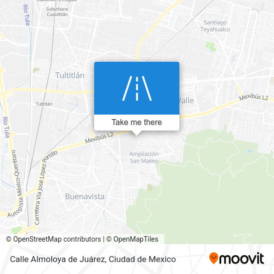 Mapa de Calle Almoloya de Juárez