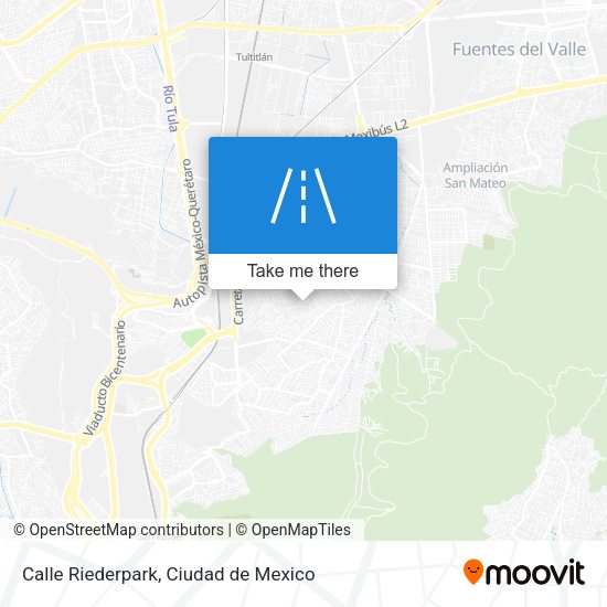 Calle Riederpark map