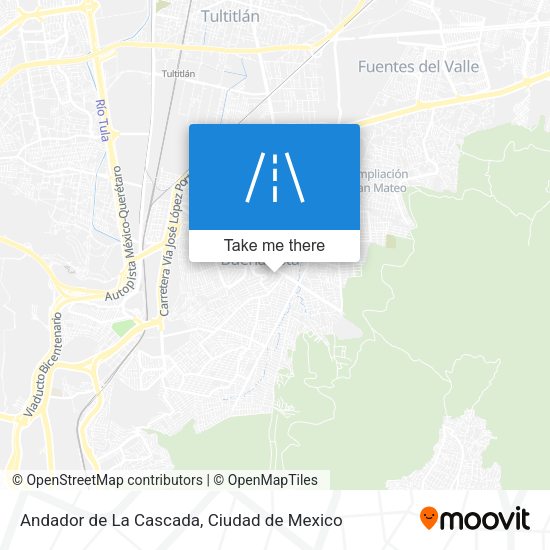 Andador de La Cascada map