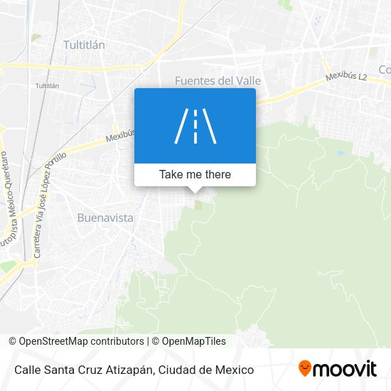 Mapa de Calle Santa Cruz Atizapán