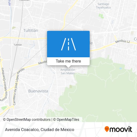 Avenida Coacalco map