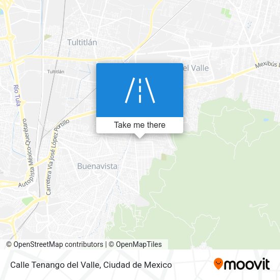 Mapa de Calle Tenango del Valle