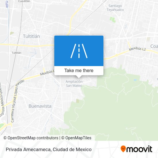 Privada Amecameca map