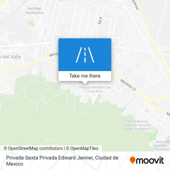 Privada Sexta Privada Edward Jenner map