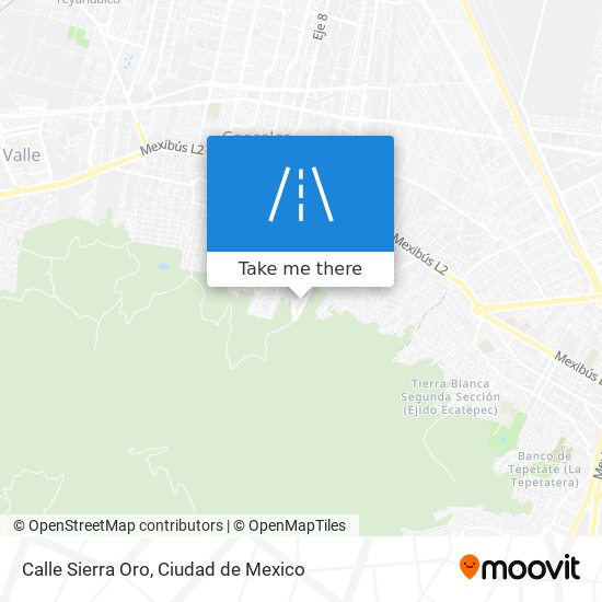 Calle Sierra Oro map