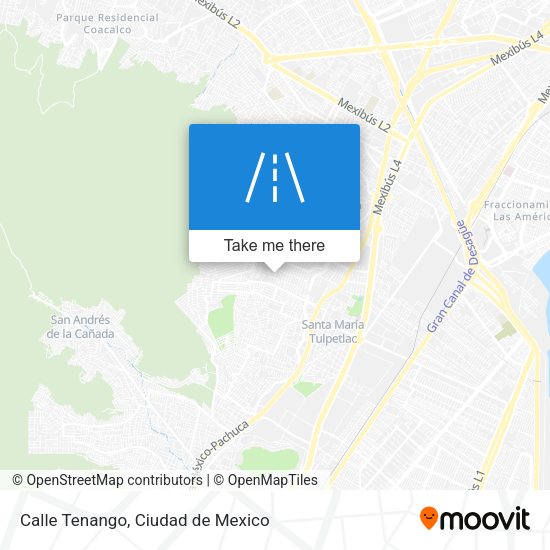 Calle Tenango map