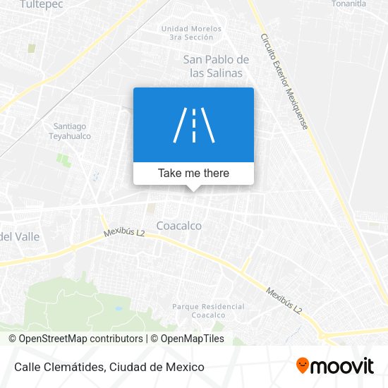 Calle Clemátides map