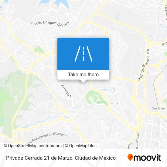 Mapa de Privada Cerrada 21 de Marzo