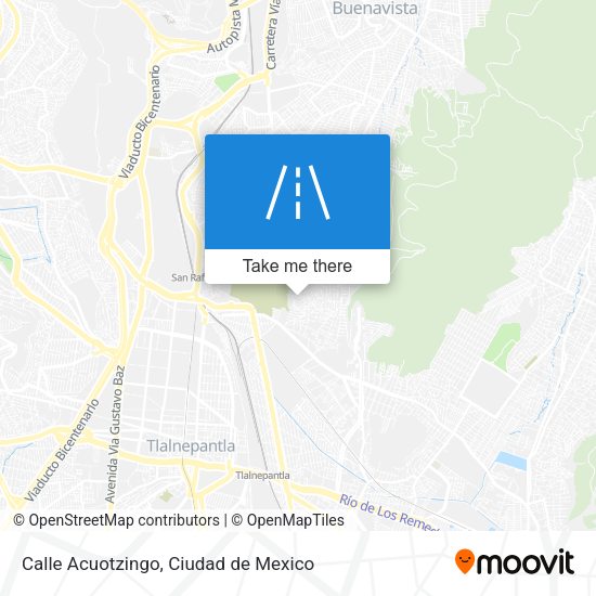 Calle Acuotzingo map