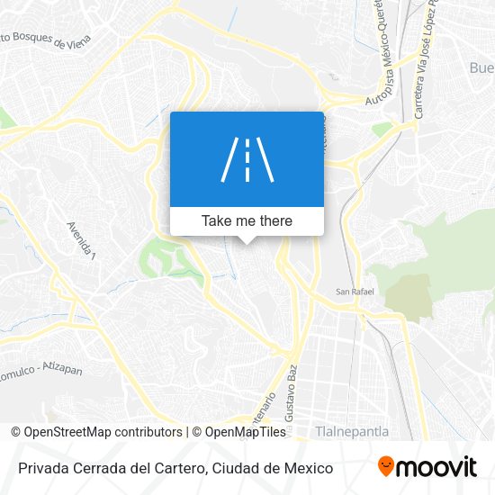 Mapa de Privada Cerrada del Cartero