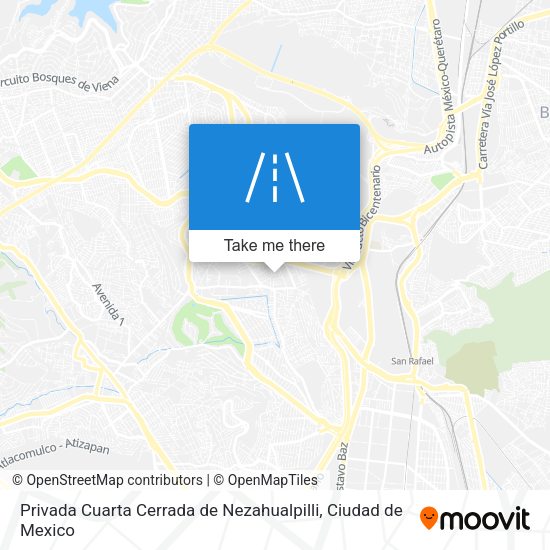 Mapa de Privada Cuarta Cerrada de Nezahualpilli