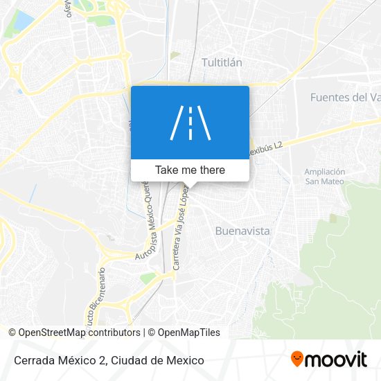 Cerrada México 2 map