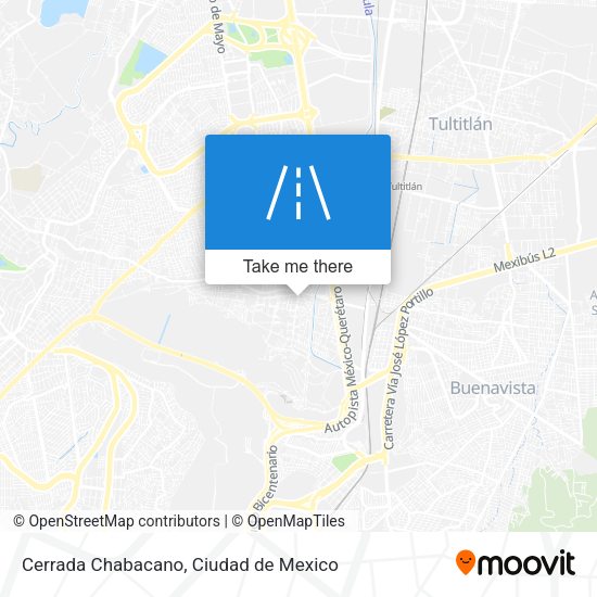 Mapa de Cerrada Chabacano