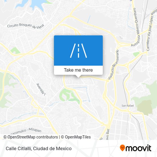 Mapa de Calle Citlalli