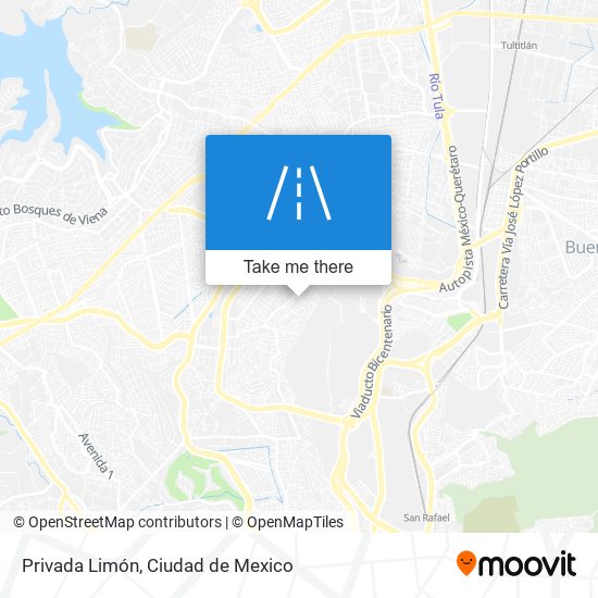 Privada Limón map