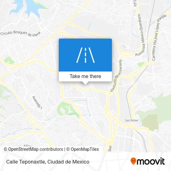 Mapa de Calle Teponaxtle
