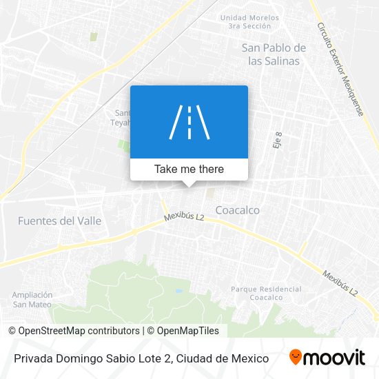Privada Domingo Sabio Lote 2 map