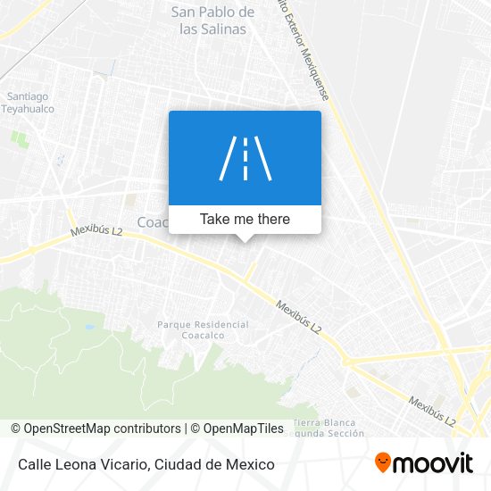 Mapa de Calle Leona Vicario