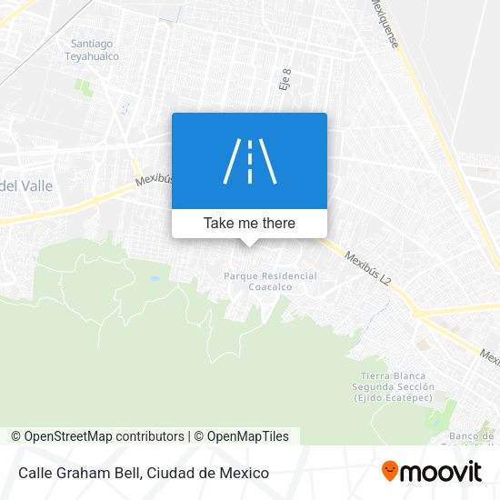 Calle Graham Bell map