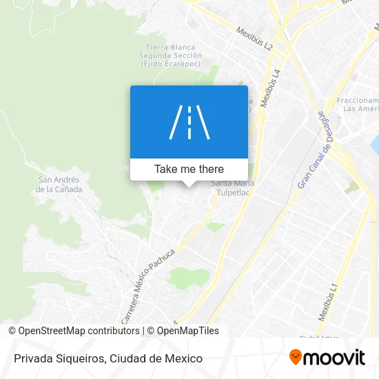 Privada Siqueiros map