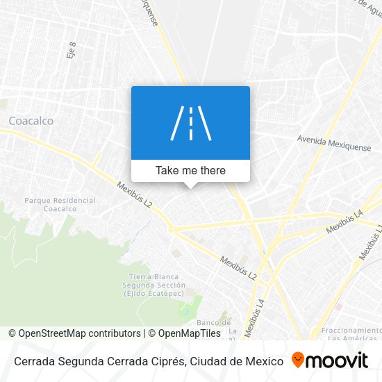Cerrada Segunda Cerrada Ciprés map
