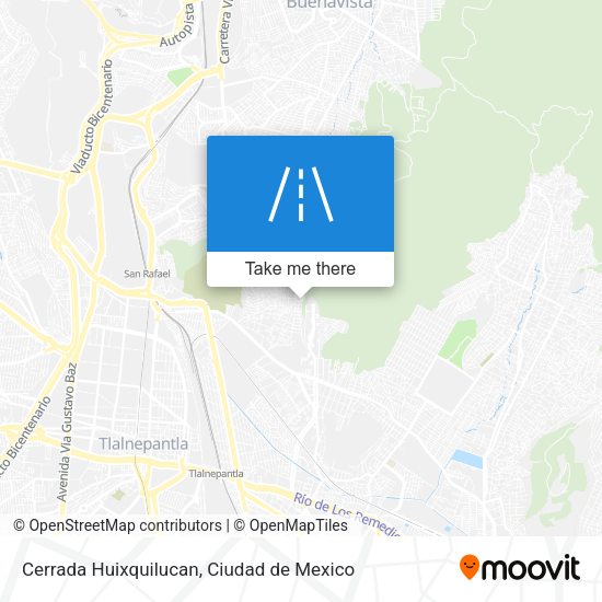 Cerrada Huixquilucan map