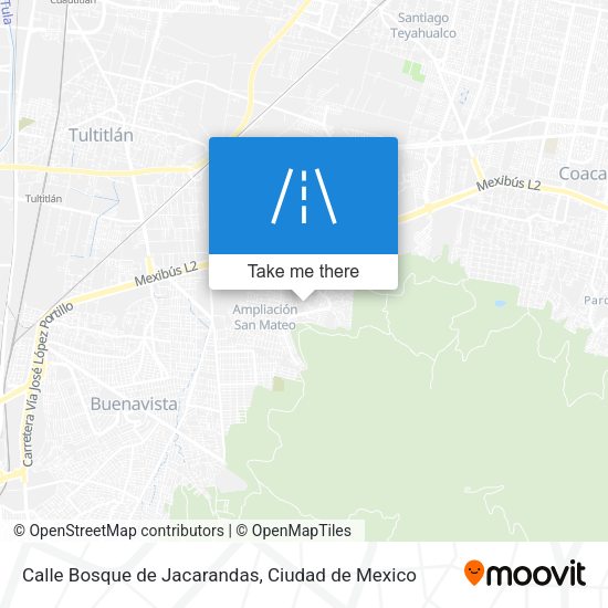 Calle Bosque de Jacarandas map