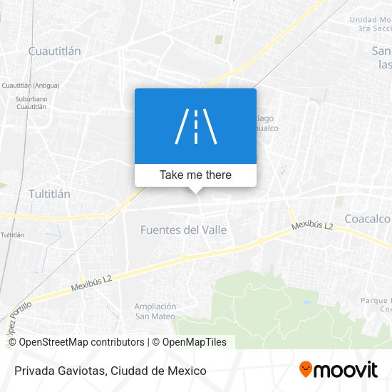 Privada Gaviotas map