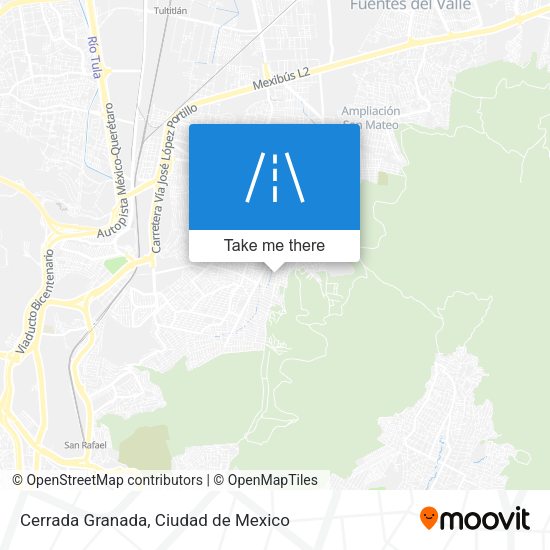Cerrada Granada map