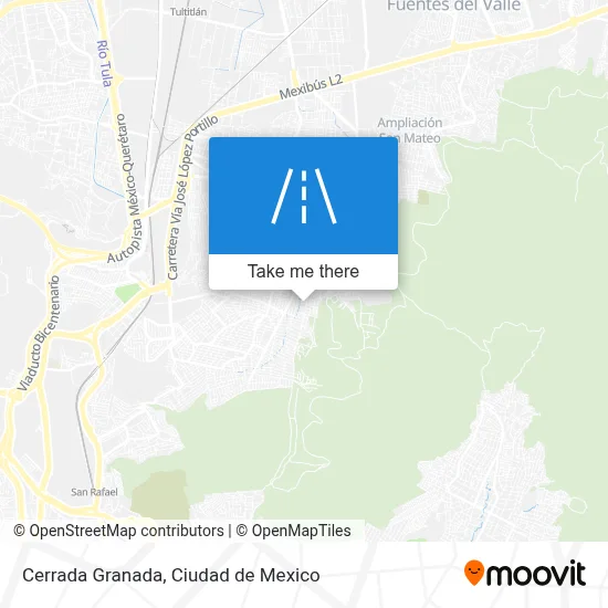 Cerrada Granada map