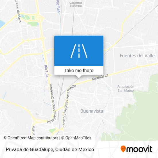 Privada de Guadalupe map