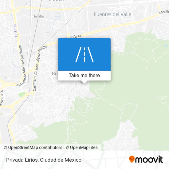 Privada Lirios map